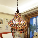 波西米亚吊灯东南亚地中海风格灯饰灯具卧室客厅餐厅白色水晶吊灯