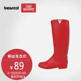 bearcat 韩版时尚马丁雨鞋 夏季女士高筒雨靴胶鞋防滑水鞋包邮