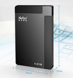 朗科（Netac）K218 250G USB3.0 2.5英寸加密移动硬盘 黑色