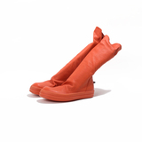 [欧洲直发]RICK OWENS 2016SP3 橙色全皮扣环中筒靴 男款