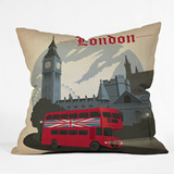 现代创意抱枕套时尚抱枕 沙发靠垫 办公室靠垫 汽车靠垫 伦敦街景