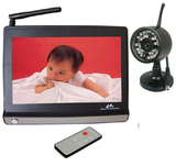 7寸无线宝宝看护器 婴儿监视器 无线摄像机 夜视红外防水家用监控