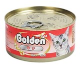 满88元京津包邮日本金赏 GOLDEN 猫罐头 纯金枪鱼 170g 猫粮