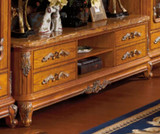 意大利法式欧式美式套房豪华家具定制实木雕花组客厅合厅柜电视柜