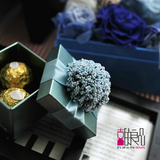 喜的良品 喜糖盒子 马口铁盒创意 天蓝色 金属成品个性糖果盒TJ-8