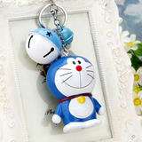 韩国创意礼品可爱叮当猫汽车钥匙扣女包挂件钥匙链圈铃铛哆啦A梦