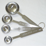 烘焙工具 不锈钢量勺四件套/量匙/调味匙/毫升勺/奶粉量勺 特价