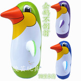 新款彩色充气大号尖嘴企鹅不倒翁地摊玩具批发儿童充气PVC玩具