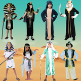 儿童节演出表演服男女儿童埃及中东阿拉伯风情服装 阿拉伯长袍