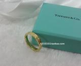 香港专柜代购 Tiffany 蒂芙尼专柜 18K 金 窄形 情侣款 戒指