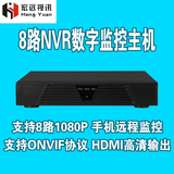 雄迈8路NVR录像机 1080P 8口高清主机  ONVIF协义 数字监控主机