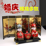 中国特色 传统手工艺品 泥人张 婚庆娃娃摆件 结婚礼物 婚庆礼品