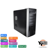 永阳5606塔式服务器  高端游戏ATX大机箱6硬盘4光驱黑色