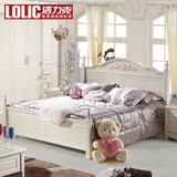 洛力克 田园儿童家具套房公主床 韩式床实木床成套卧室组合206