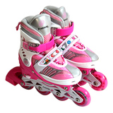 红刚溜冰鞋儿童直排轮滑冰鞋可调女男成年轮滑鞋 生日礼物