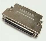 scsi插头CN68公铁壳焊线式 scsi68P线连接头 SCSI68公 弹片式