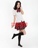 日本韩国校服套装学院风中学生纯棉短袖夏装班服定制少女装表演服