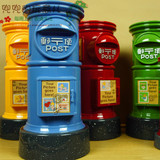 包邮好玩意儿创意超级大号复古邮政筒存钱罐储蓄罐能存1500枚硬币