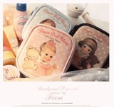 韩国进口 特价 可爱洋娃娃 立体 PU仿皮收纳包/化妆包
