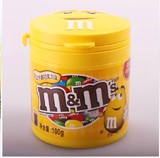 德芙 M M‘S牛奶巧克力豆 100克 MM豆 黄罐 2瓶包邮