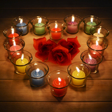 浪漫玻璃杯蜡烛 小蜡烛 婚庆生日蜡烛套餐 创意求婚表白香薰蜡烛