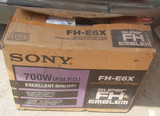 二手原装日本进口99成新Sony/索尼FH-E6X组合音响原包装说明书