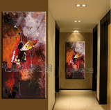 欧式抽象质感油画手绘客厅无框画挂画玄关餐厅壁画装饰画优雅芭蕾