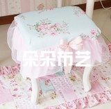 新款上市韩式田园纯棉布艺钢琴凳套钢琴凳罩化妆凳套双人凳套定做
