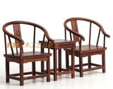 微型鸡翅木圈椅 特惠正品优质木雕摆件麒麟红木工艺品家居饰品