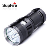 SupFire高强光手电筒M6神火3颗10瓦LED可充电户外骑行露营探照灯