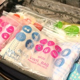 韩国进口UIT旅行收纳袋透明整理袋套装 travel vinyl pack 10枚入