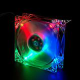 【QDIY】FZ-TM80C 透明彩灯风扇 电脑机箱 大水牛 个性