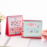韩国卡通2016-2017年记事台历创意桌面小日历可爱年历日程计划本