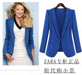 2014新款女装zara香港正品代购职业正装修身通勤小西装外套包邮