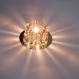客厅水晶射灯 走廊过道天花灯 嵌入式K9水晶玻璃吸顶灯全套 特价