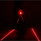 自行车激光尾灯 山地车安全警示灯 平行线激光尾灯 圆形激光尾灯