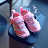 夏季儿童跑步鞋 港版女童网面运动鞋2016新 中大童学生鞋粉色球鞋