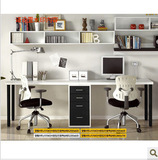 特价新款简约现代加厚桌组合台式办公家用书桌写字台双人电脑桌