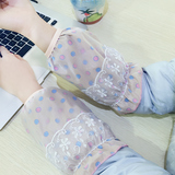 双层网纱袖套女短款办公冬季韩版可爱学生日用防尘污时尚简约套袖