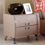 粉红色 小型宜家卧室 皮艺床头柜 简约床头柜 现代时尚收纳柜