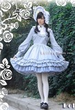 MISSMOE伞家-lolita洋装【雨童】宫廷长袖复古多层荷叶边连衣裙