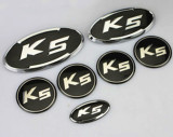 K5前后标 K5方向盘标 轮毂标 车标贴标 起亚K5改装车标车贴