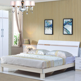 板式钢琴烤漆床双人床1.8米液压高箱储物床 收纳婚床卧室单人床