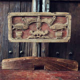 老木雕老花板古建构件雀替角花摆件老物件民俗旧物古董古玩收藏品