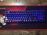 魔力鸭 2108S 樱桃 红轴 蓝光机械键盘 9成新 正品