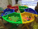 特价儿童沙水盘 塑料组合沙水桌 沙盘儿童沙水玩具多功能圆形桌