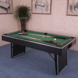 美式台球桌家用高品质黑八花式桌球桌台球可折叠自动回球WP6003