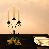 铁艺欧式现代家居婚庆婚礼浪漫 情人节餐厅摄影烛台烛光晚餐道具