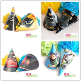 孩派深圳儿童生日用品变形金刚 蝙蝠侠 汽车 玩具总动员生日帽1个