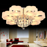 花形客厅灯现代大气led吸顶吊灯温馨浪漫卧室灯餐厅灯创意水晶灯
